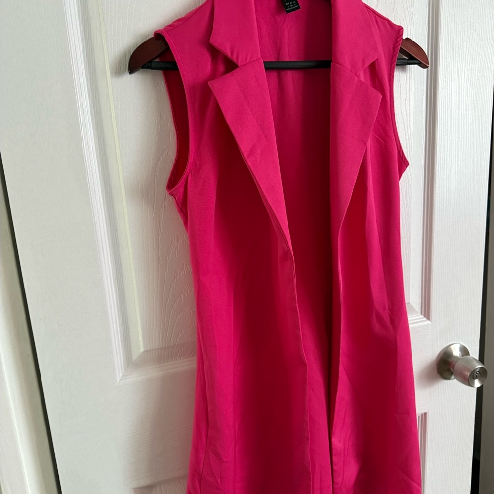 SHEIN Hot Pink Sleeveless Top